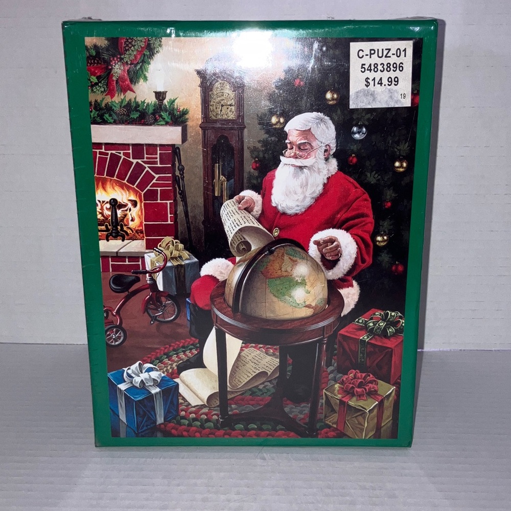 Santa Claus Christmas Party Oversized Holiday‎ Puzzle 500 Piece 18x24 inches